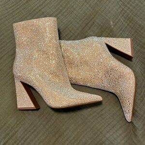 Stunning, Gianni Bini Rhinestone Ankle Boots!